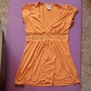 Orange Piper and Blue Shirt